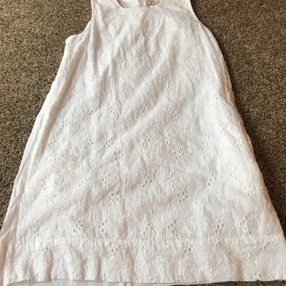 White summer dress.